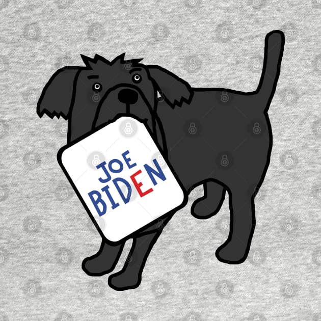 Cute Dog with Joe Biden Sign by ellenhenryart